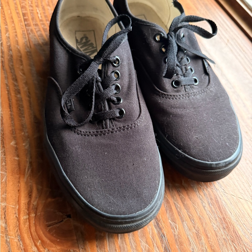 Vans Black Canvas Sneakers